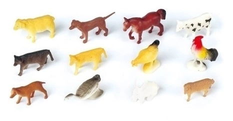 Set 12 malih živali s kmetije 5 cm