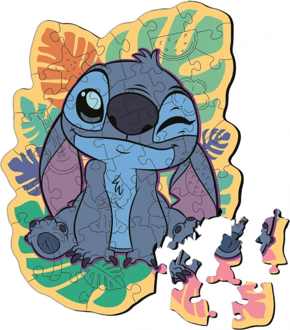 Lesena sestavljanka s 50 deli Lilo & Stitch
