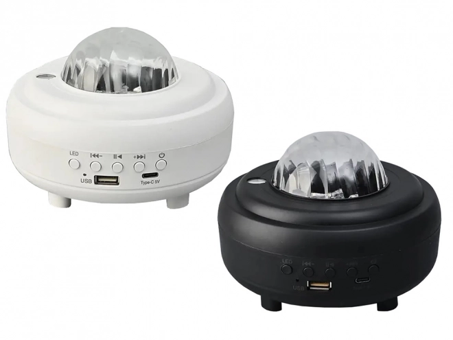 Nočni svetlobni projektor aurora z bluetooth zvočnikom