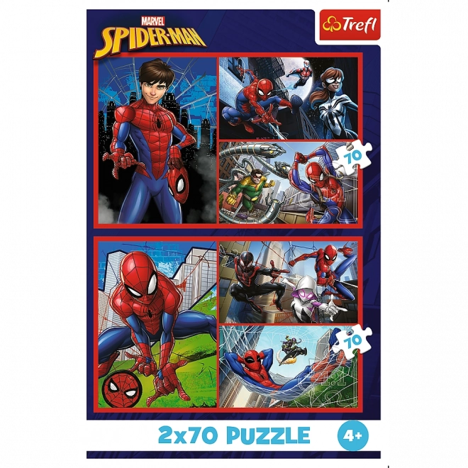 Sestavljanka 2x70 - Spider-manova zgodba Disney Marvel Spiderman
