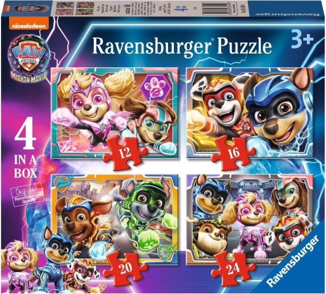 Ravensburger sestavljanka Tačke na patrulji v celovečercu 4v1 (12–24 koščkov)