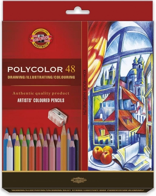 Umetniške barvice KOH-I-NOOR Polycolor, 48 kos