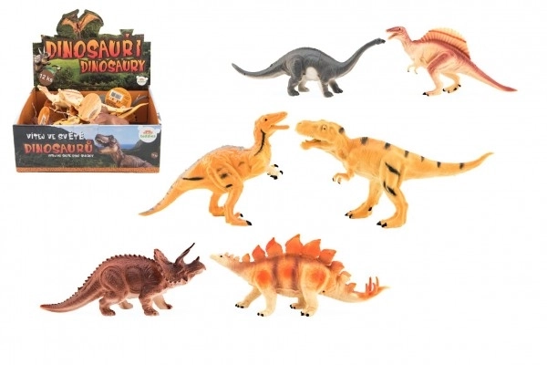 Plastični dinozavri 16-18cm mix vrst 12 kos v škatli