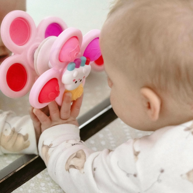 WOOPIE otroški kozmični vrtavk pop-it senzorična igrača roza, set 3 kosi