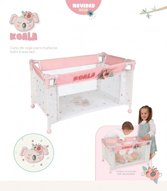 Potovalna posteljica za punčke Koala