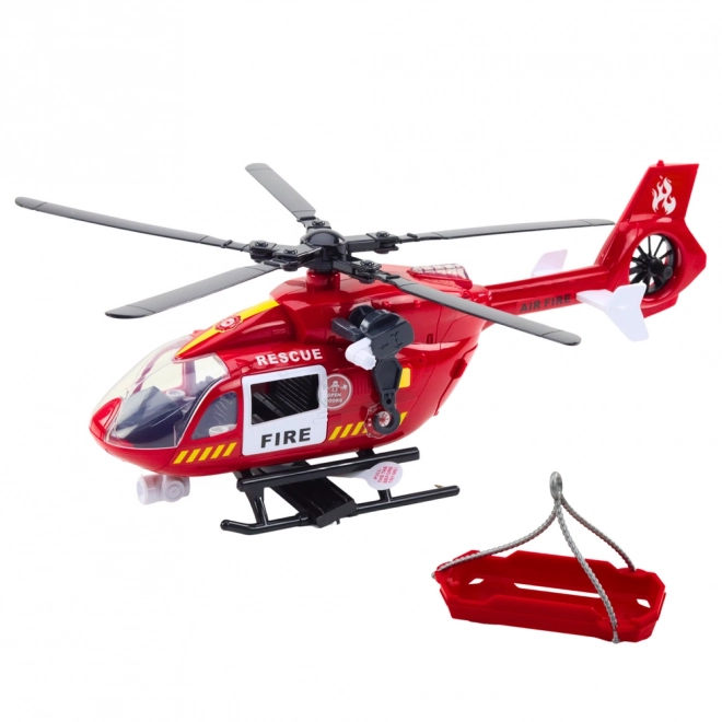 Gasilni helikopter z lučmi in zvoki 1:12