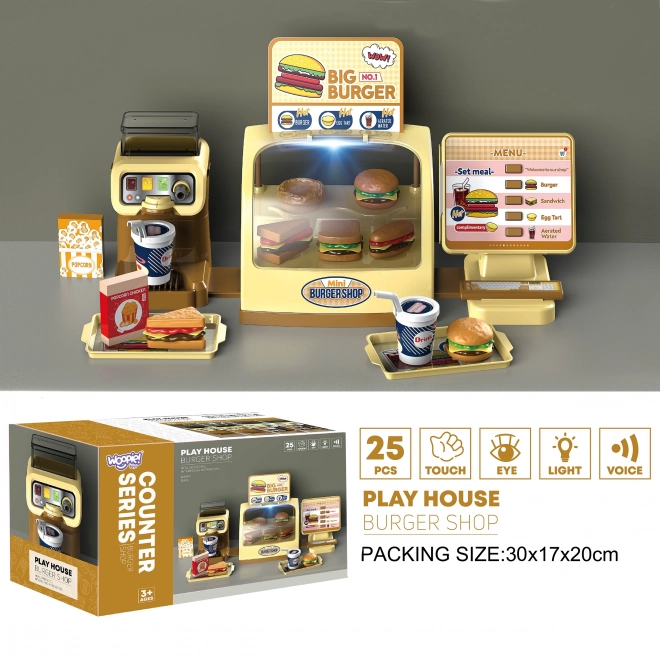 Otroški mini burger trgovina Woopie