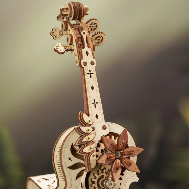 RoboTime lesene mehanske uganke Čarobni violončelo (električni pogon)
