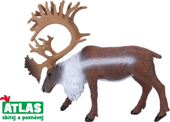 Ročno poslikana figurica severnega jelena 12 cm