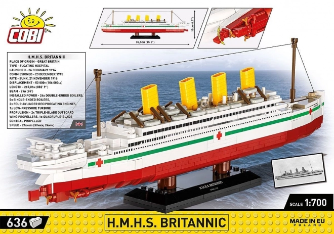 Model ladje H.M.H.S. Britannic 1:700