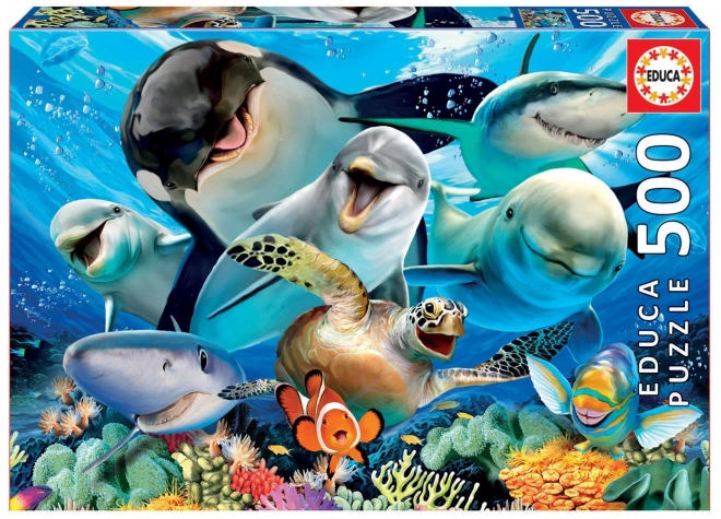 Educa Puzzle Podvodni Selfie 500 Kosov