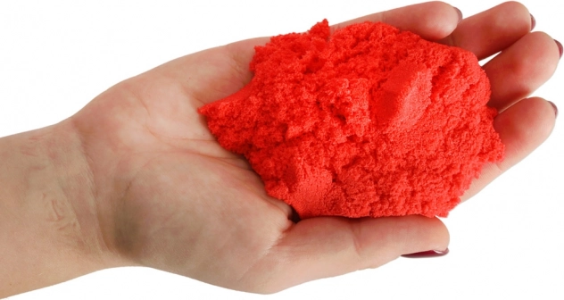 Magični kinetični pesek za otroke 1 kg – Rdeč