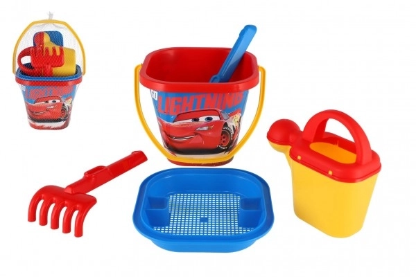 Komplet za peskovnik Auta plast 5 delov 26x18cm v mrežici 12m+ Wader
