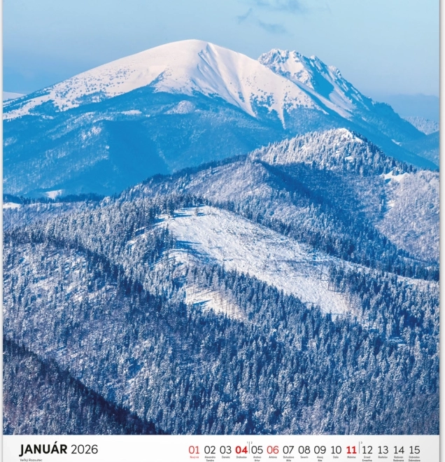 Stenski koledar Narodni parki Slovaške 2026