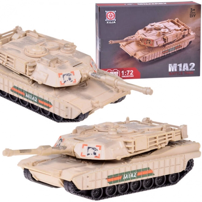Konstrukcijski set ameriškega tanka Abrams M1A2 v merilu 1:72