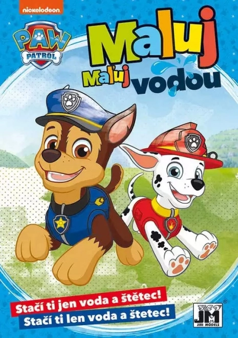 Pobarvanka A5 Slikaj z vodo Tačke na patrulji