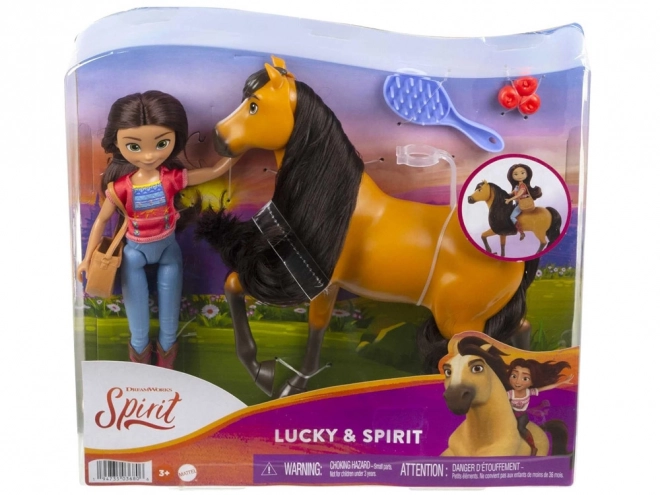 Set Lucky in konj Spirit iz Mustang: Duh svobode