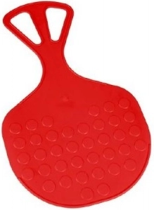 Plastični drsnik Mrazíček 58 × 35 cm – Rdeča
