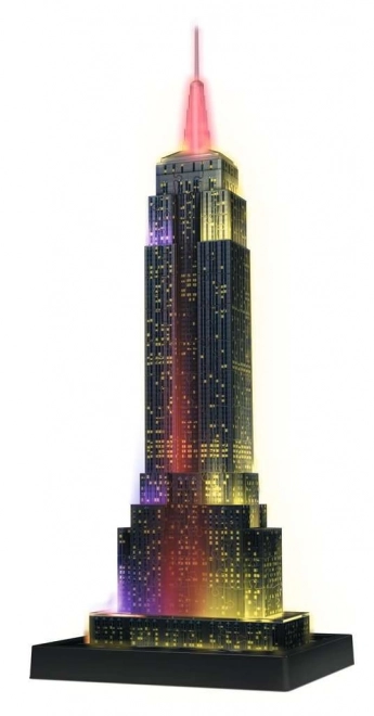 RAVENSBURGER Siječa 3D sestavljanka Nočna izdaja Empire State Building 216 kosov