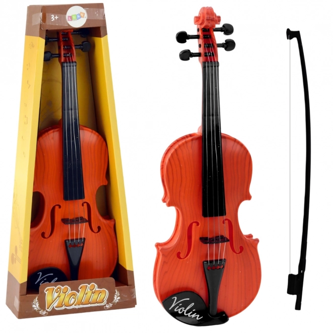 Otroške violine z rjavim lokom