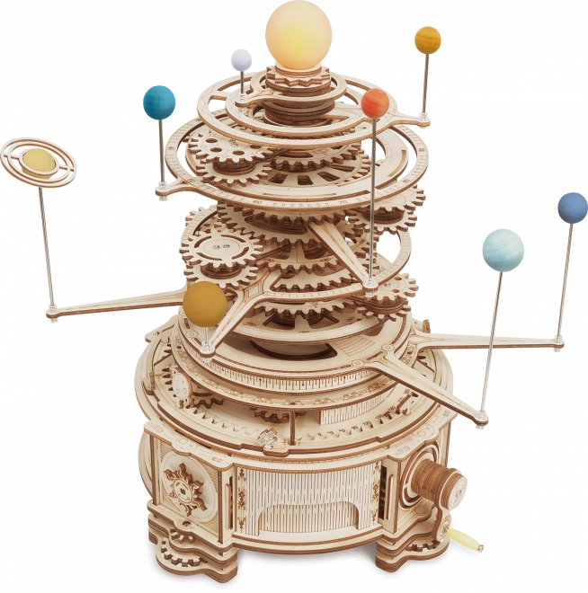 RoboTime 3D lesene mehanske sestavljanke Planetarij