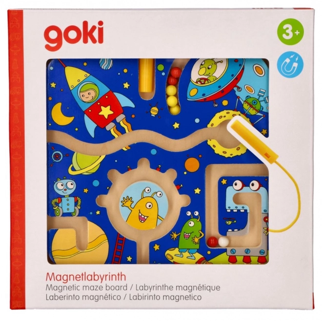 Leseni magnetni labirint Vesolje od Goki