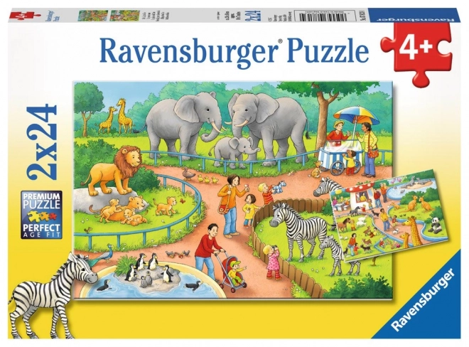 Sestavljanka Den v ZOO 2x24