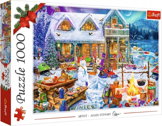 Sestavljanka 1000 kosov TREFL Zimski čas XMAS