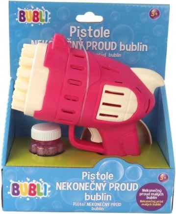 Pištola za milne mehurčke Neskončen tok mehurčkov Roza