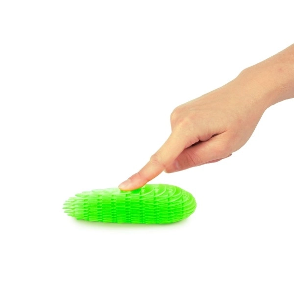 Fidget črv spreminjajoče oblike antistresna plastika 13cm 6 barv na kartici