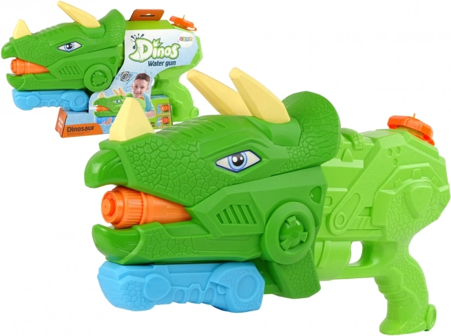 Vodna pištola Dinosaur Triceratops 1330 ml zelena