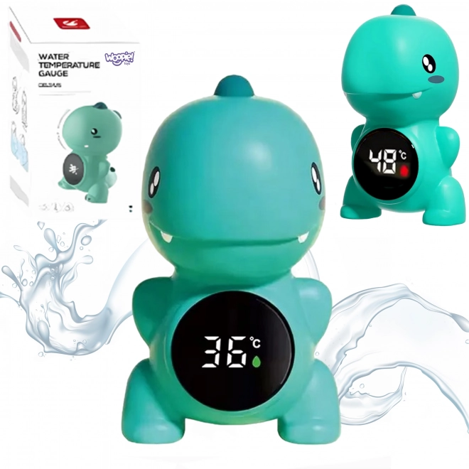 woopie baby digitalni termometer za vodo in zrak – moder dinozaver