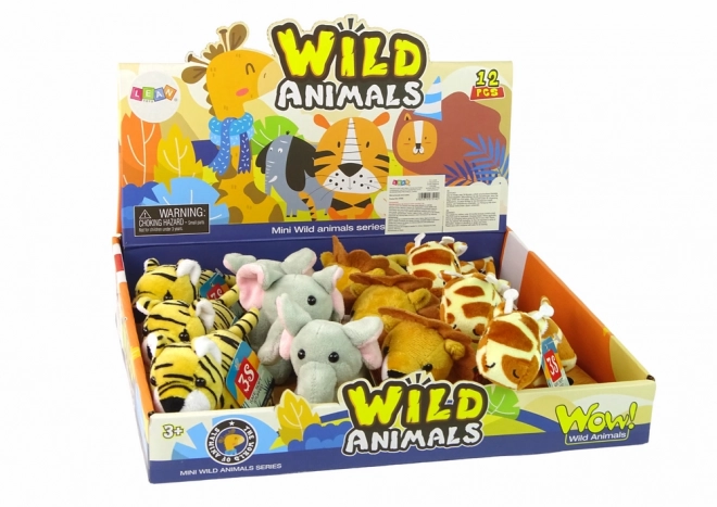 Mini plišaste živali Safari, 4 modeli