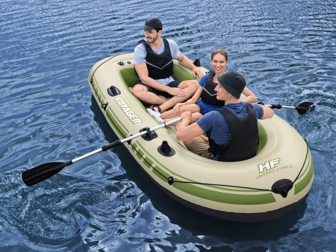 Napihljiv čoln za 3 osebe z vesli Voyager X3