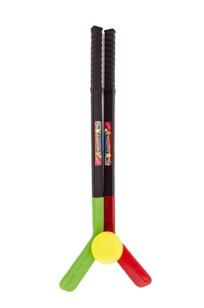 Hokejska 2 kos s pakom plast 70cm v mreži