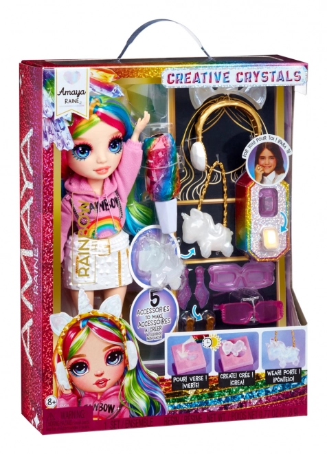Rainbow High kreativni kristali punčka - Amaya Raine