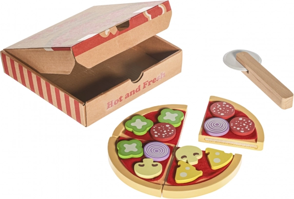 Lesena pizza igrača za otroke
