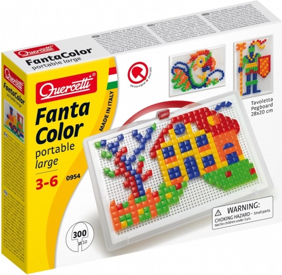 Quercetti FantaColor Portable mozaika 300 kosov – oblike