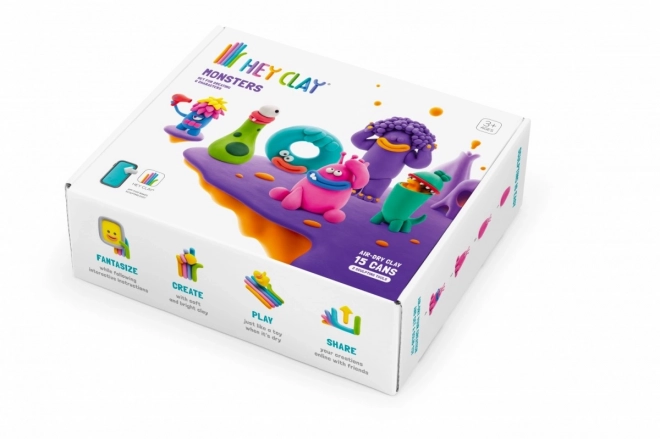 Hej Clay plastični set Pošasti