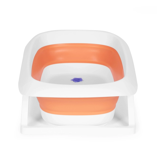 Otroška kad - zložljiva kad z odtokom 81 cm - ECOTOYS – oranžna