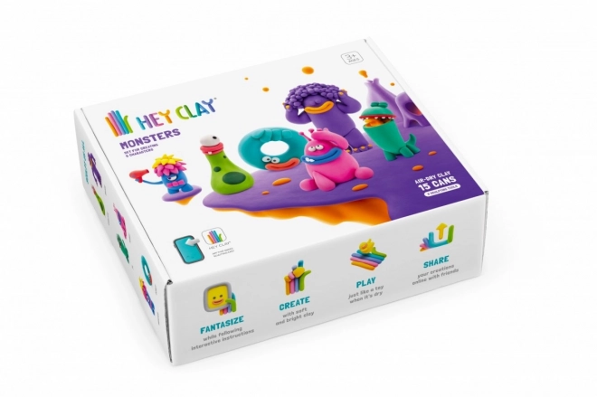 Hej Clay plastični set Pošasti