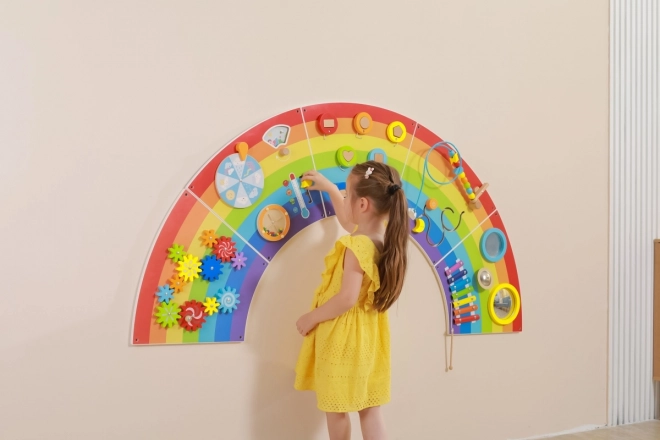 Lesen stenski montessori panel - mavrica
