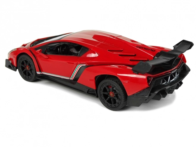 Športni avto R/C 1:24 Lamborghini Veneno Rdeč 2.4 G Luči