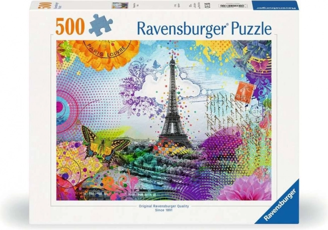 Sestavljanka Razglednica iz Pariza 500 koščkov od Ravensburgerja
