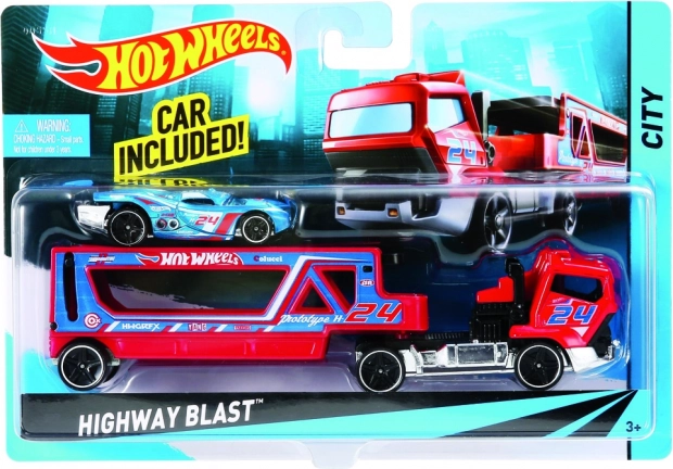 Hot Wheels Tovornjak s športnim avtom