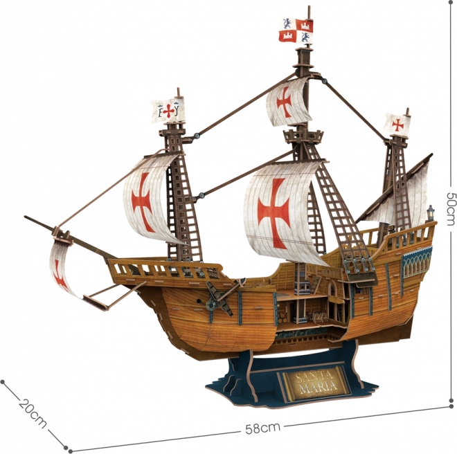 Sestavljanka 3D Santa Maria