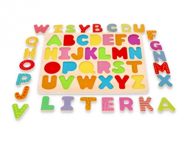 Lesena abecedna uganka - velike črke