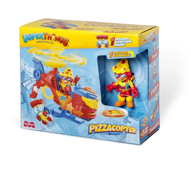 SuperThings Pizzacopter z izstreljevalnikom diskov