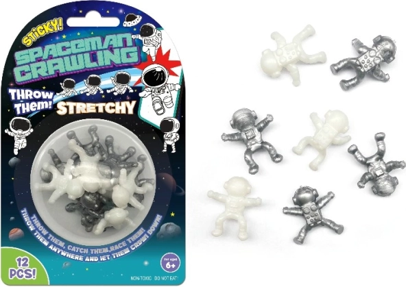 Lepljivi kozmonavti – set 12 kos (3 cm)