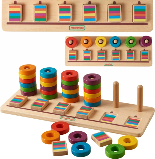 Masterkidz montessori sortirnik za učenje štetja in barv
